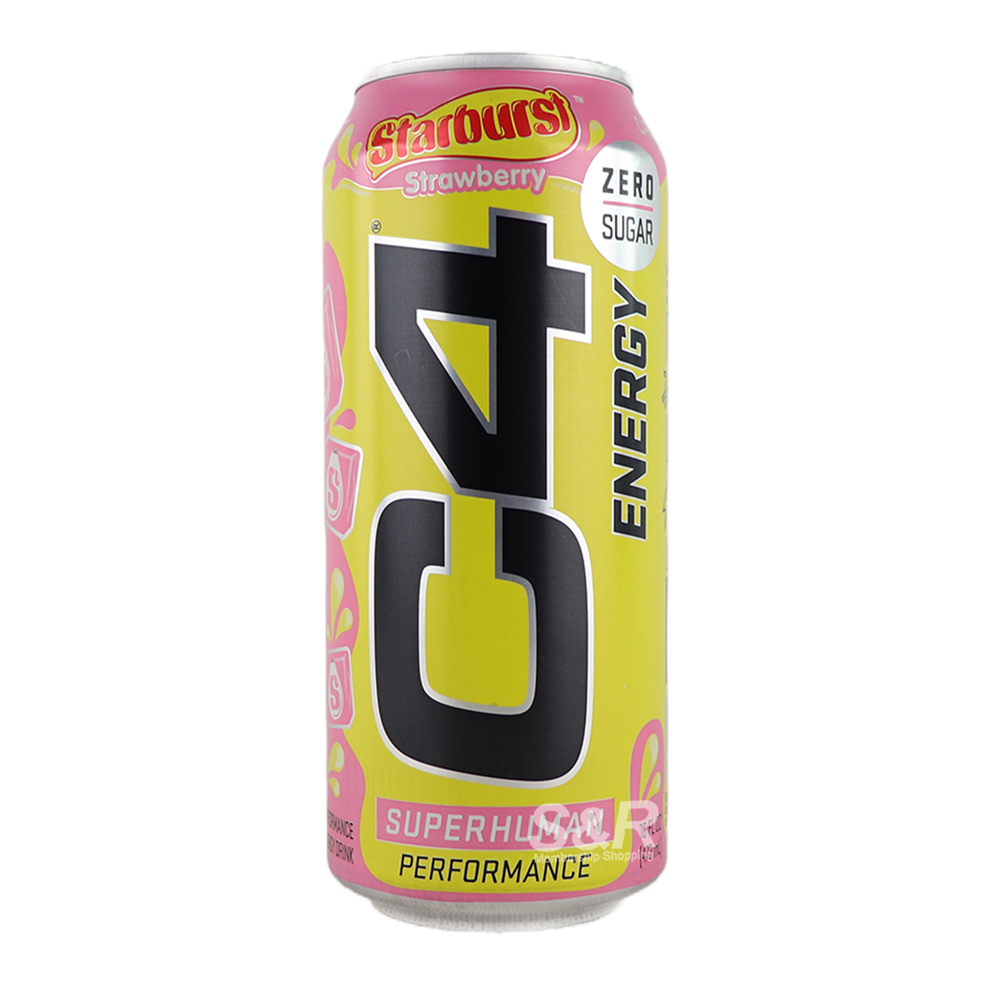 C4 Energy Starburst Strawberry Flavor Energy Drink 473mL C4 Energy Starburst Strawberry Flavor Energy Drink 473mL